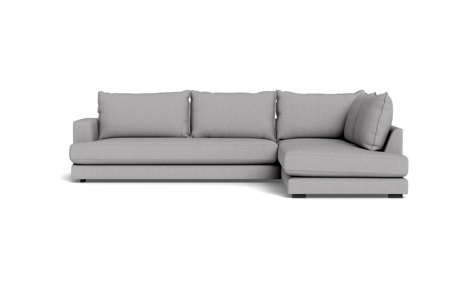 Cozy XL sofa med open end - Austin stof - 18 grå, Højrevendt