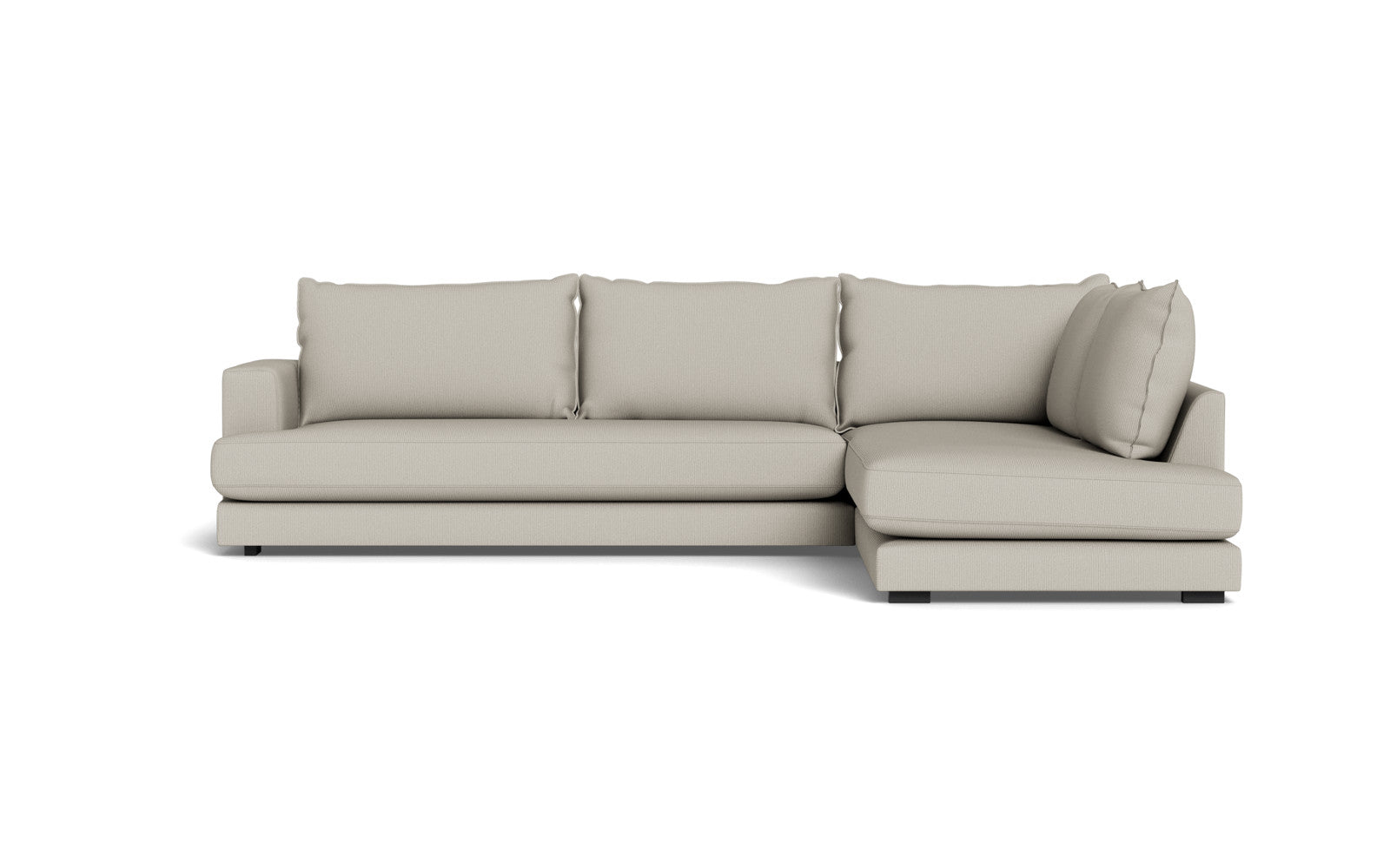 Cozy XL sofa med open end - Fjord stof - natur, Højrevendt