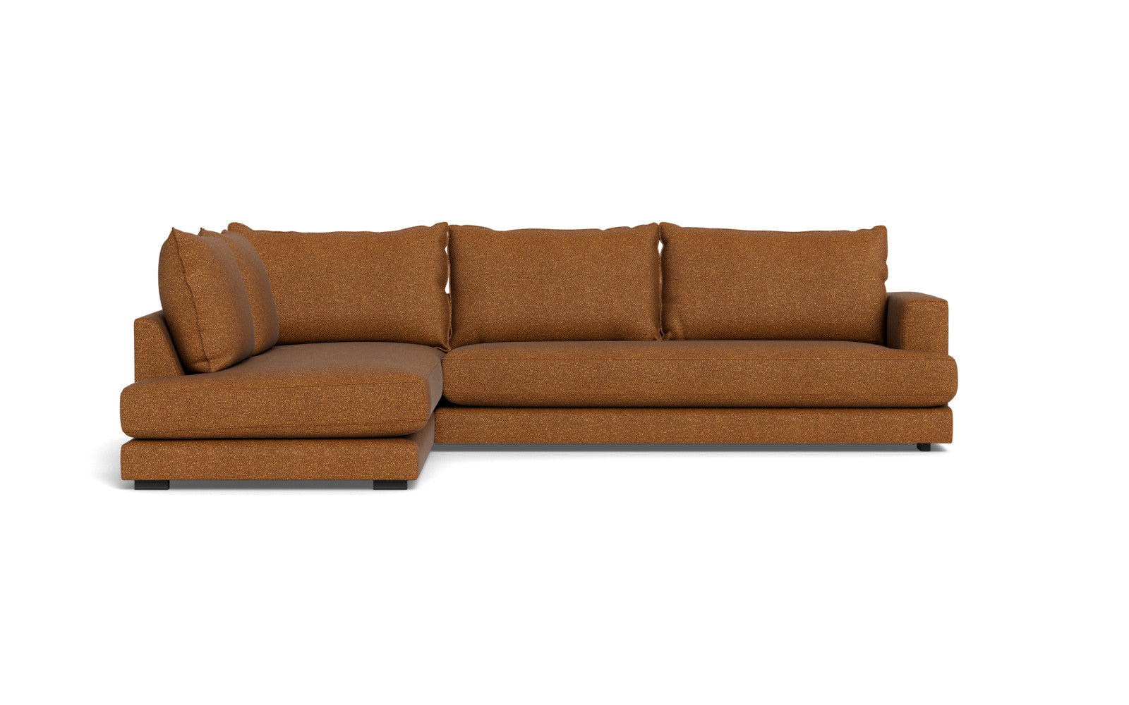 Cozy XL sofa med open end - Baloo stof - 2077 Brun, Venstrevendt