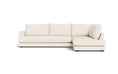 Cozy XL sofa med open end - Positano stof - 02 råhvid, Højrevendt