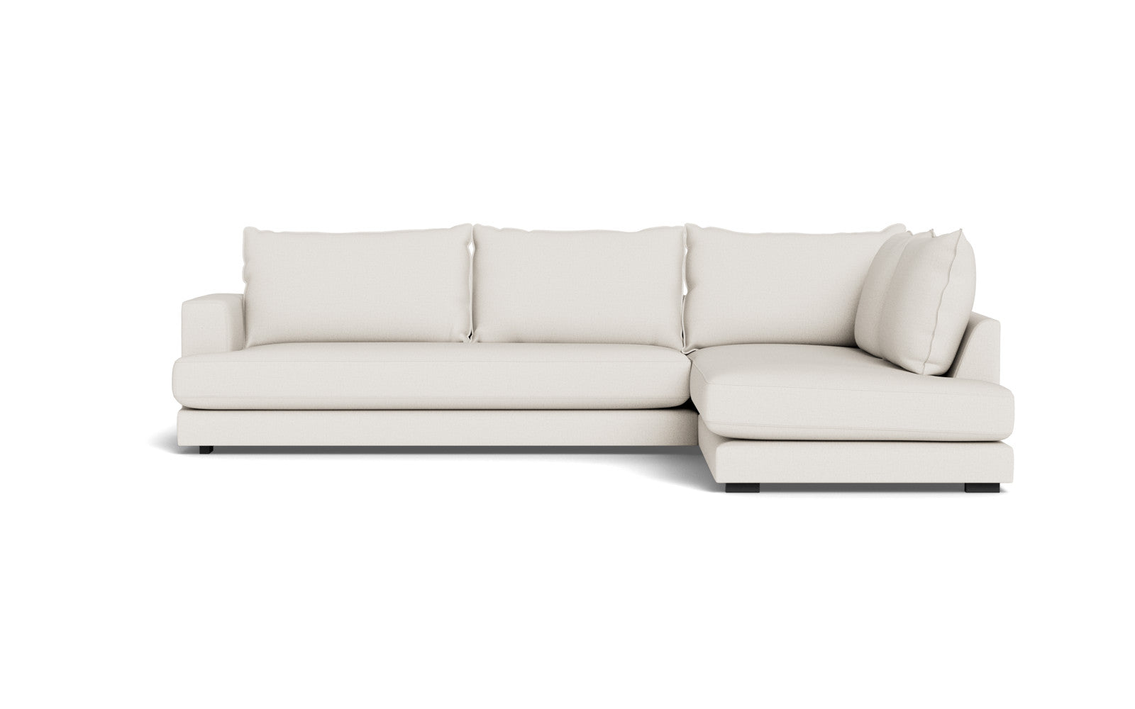 Cozy XL sofa med open end - Moly stof - Hvid, Højrevendt