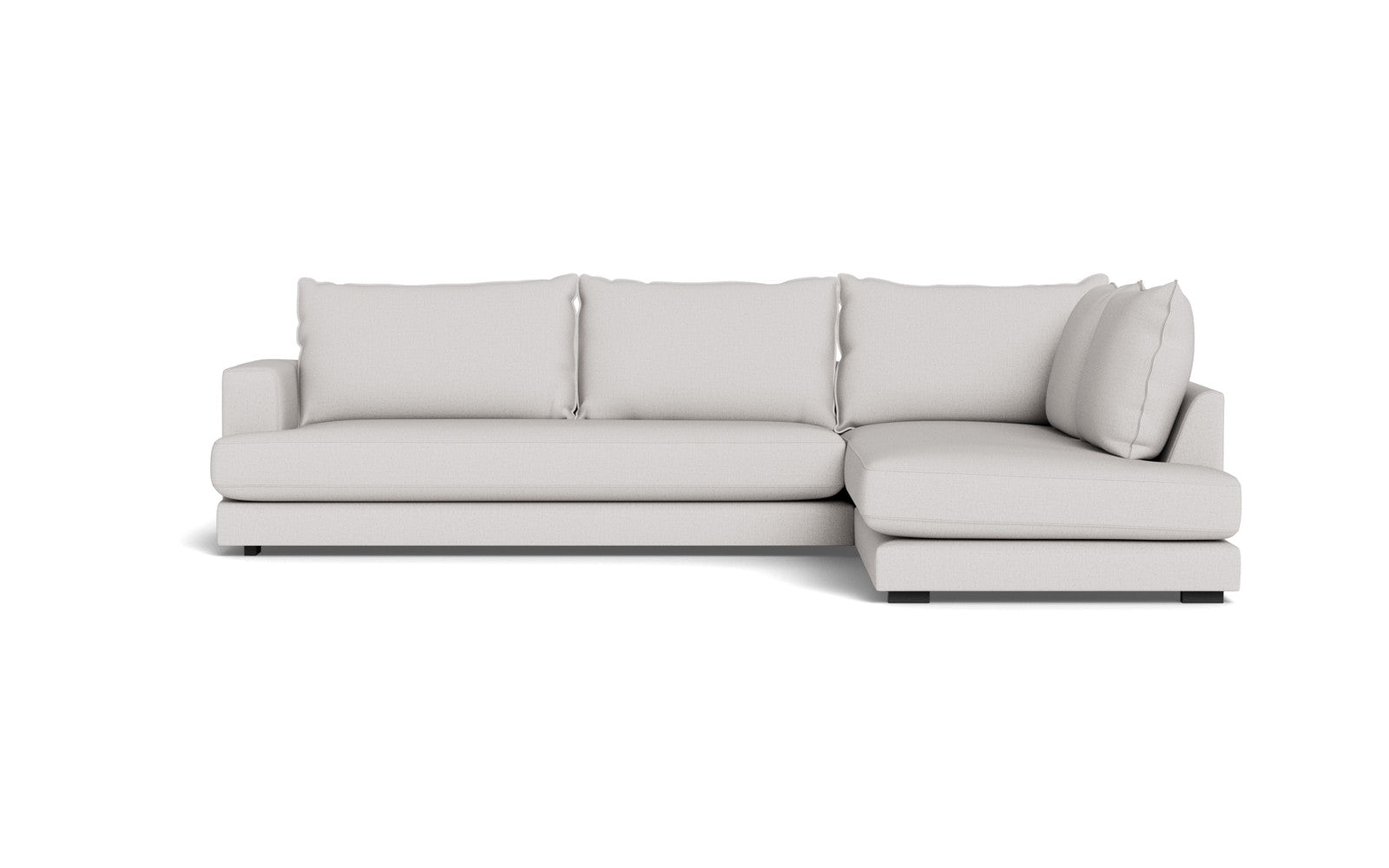 Cozy XL sofa med open end - Moly stof - 80 Grå, Højrevendt
