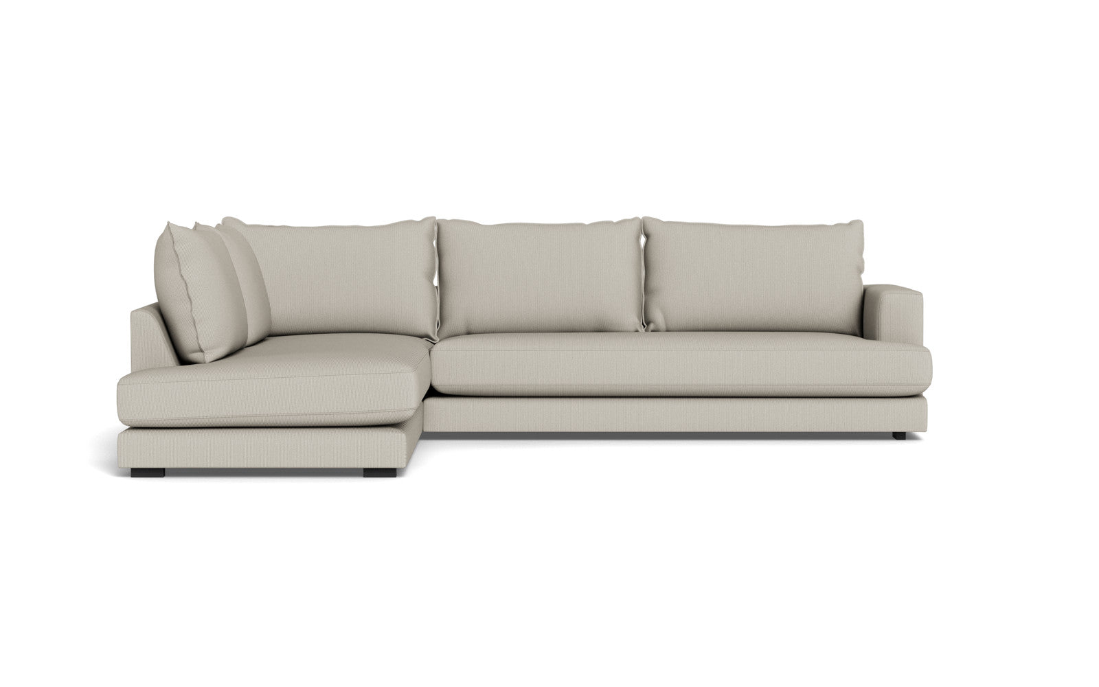 Cozy XL sofa med open end - Fjord stof - natur, Venstrevendt