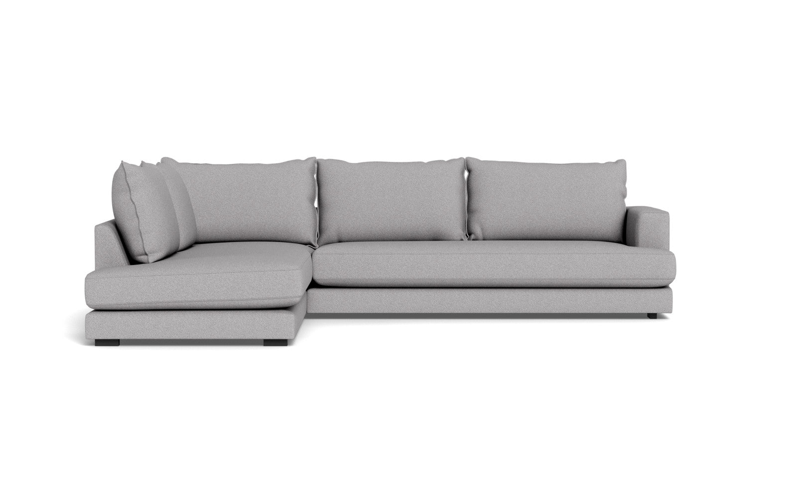 Cozy XL sofa med open end - Austin stof - 18 grå, Venstrevendt