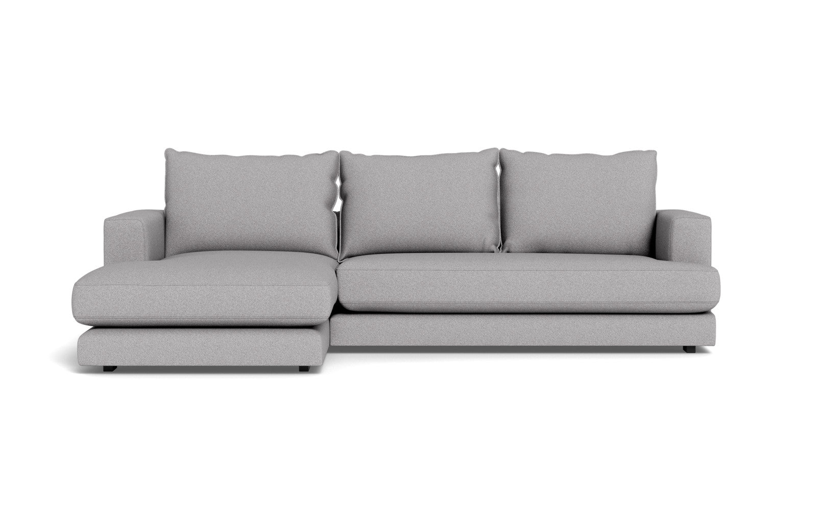 Cozy sofa med chaiselong - Austin stof - 18 grå, Højrevendt