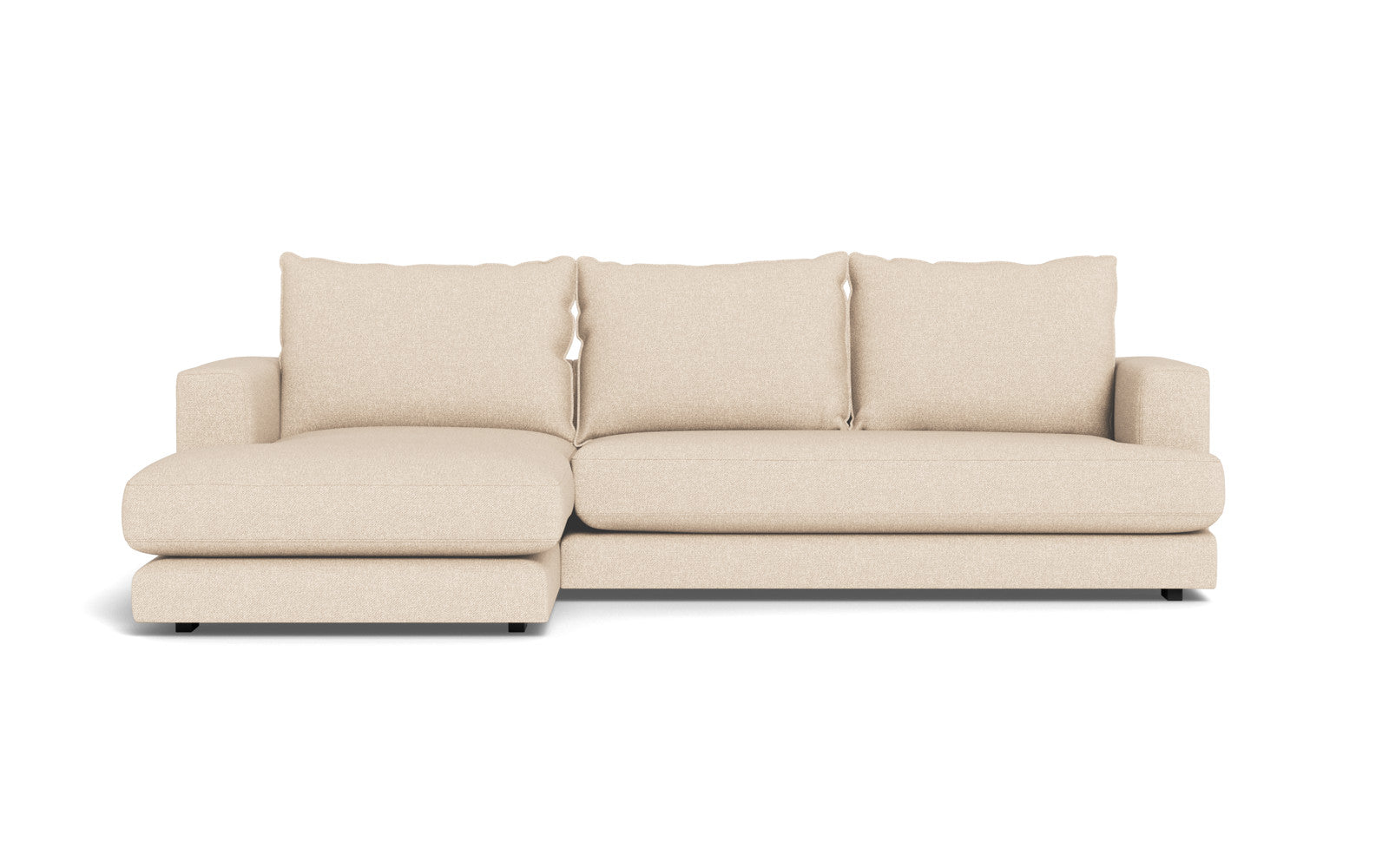 Cozy sofa med chaiselong - Bjorn stof - beige, Venstrevendt