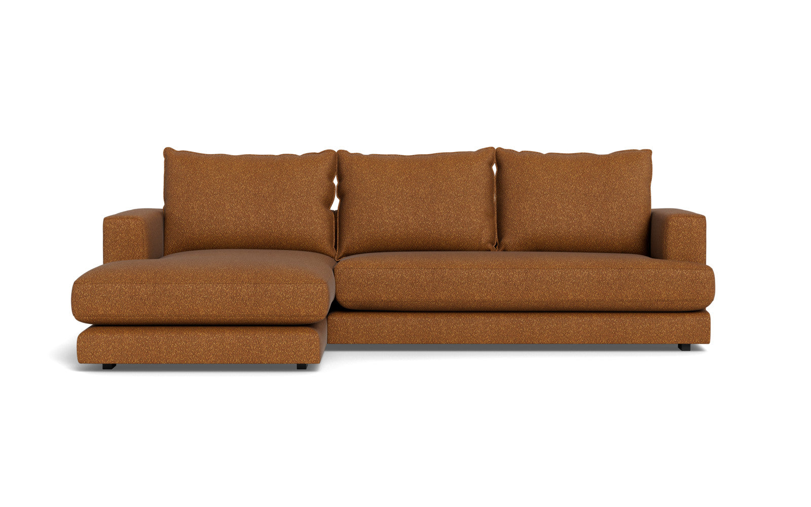 Cozy sofa med chaiselong - Baloo stof - 2077 Brun, Højrevendt
