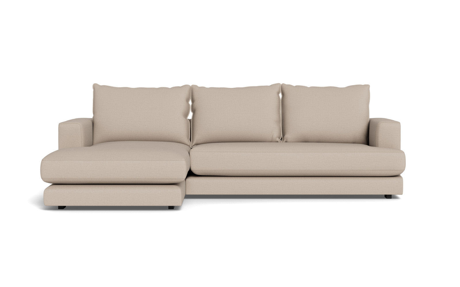 Cozy sofa med chaiselong - Moly stof - Brun, Venstrevendt