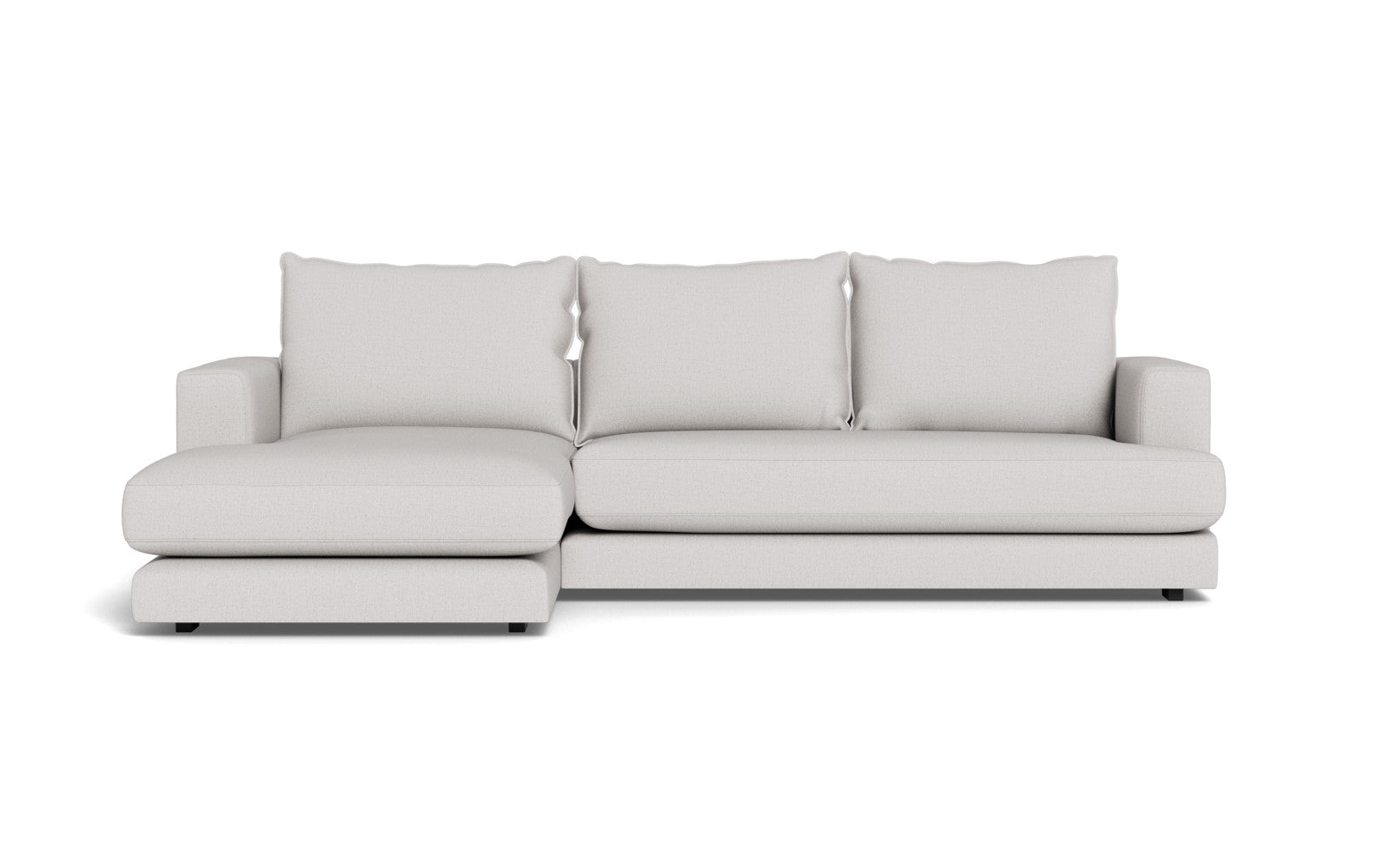 Cozy sofa med chaiselong - Moly stof - 80 Grå, Højrevendt
