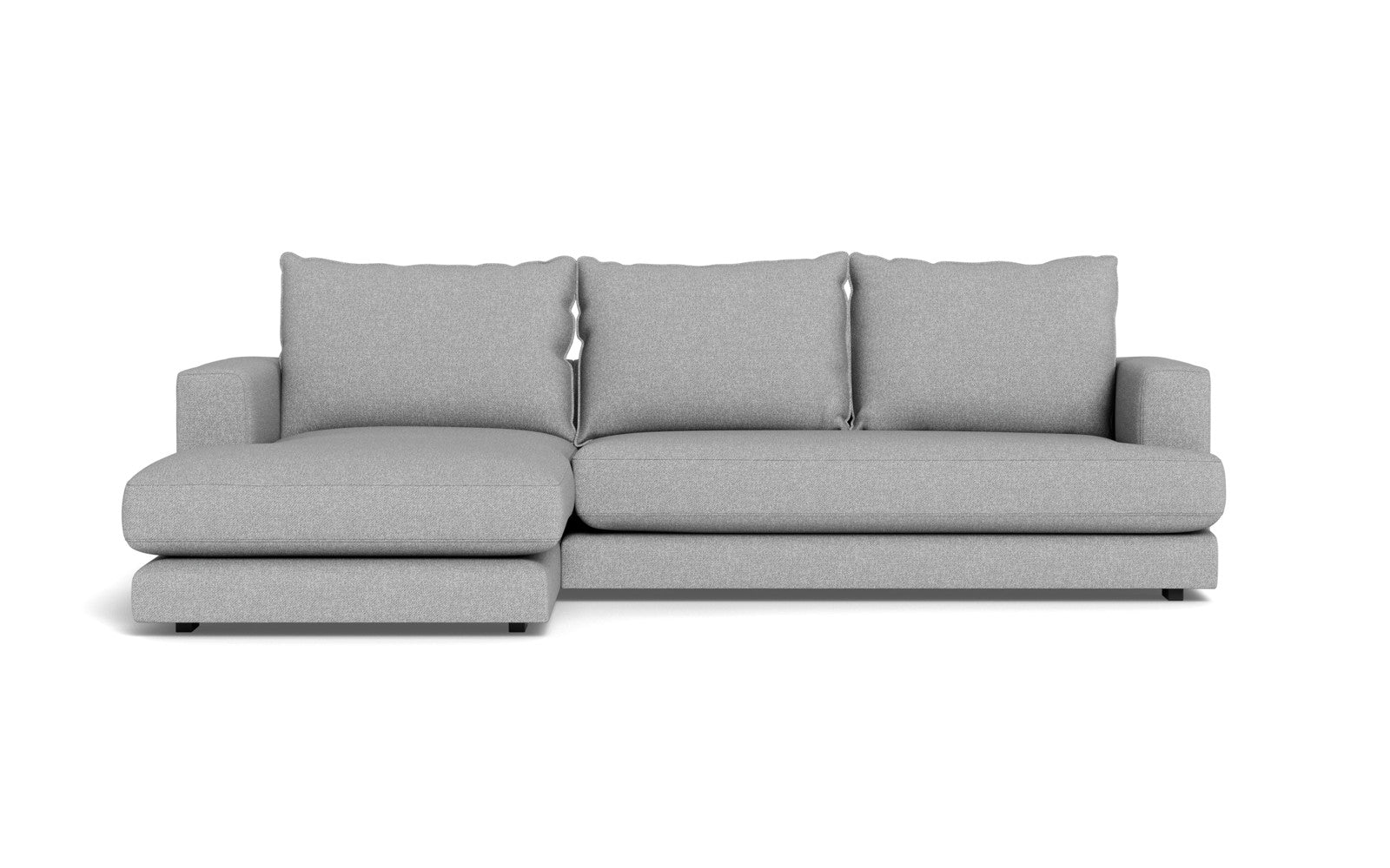 Cozy sofa med chaiselong - Bjorn stof - lysegrå, Højrevendt
