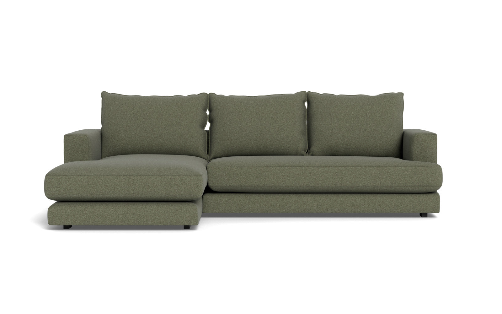 Cozy sofa med chaiselong - Austin stof - 13 grøn, Højrevendt