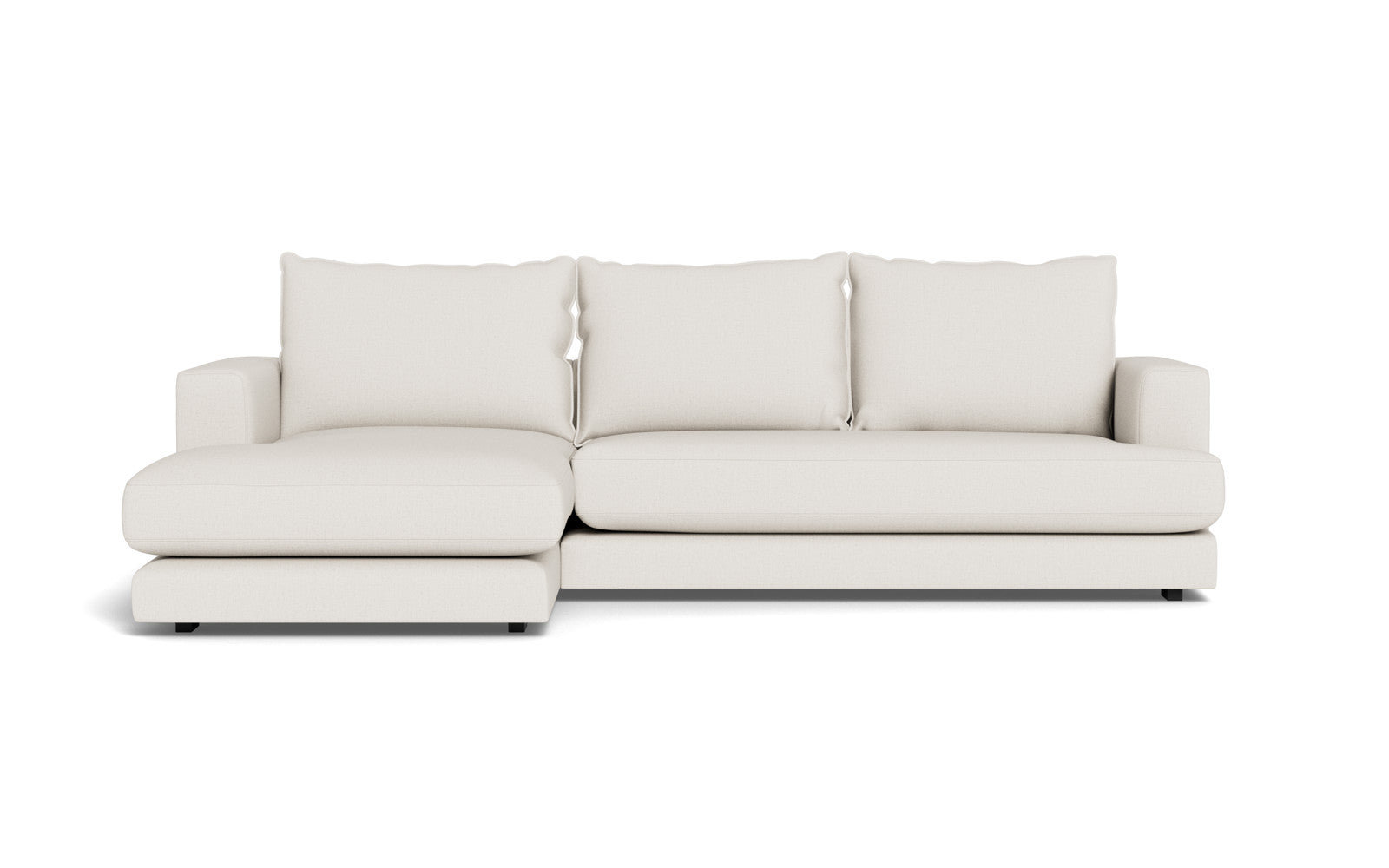 Cozy sofa med chaiselong - Moly stof - Hvid, Venstrevendt