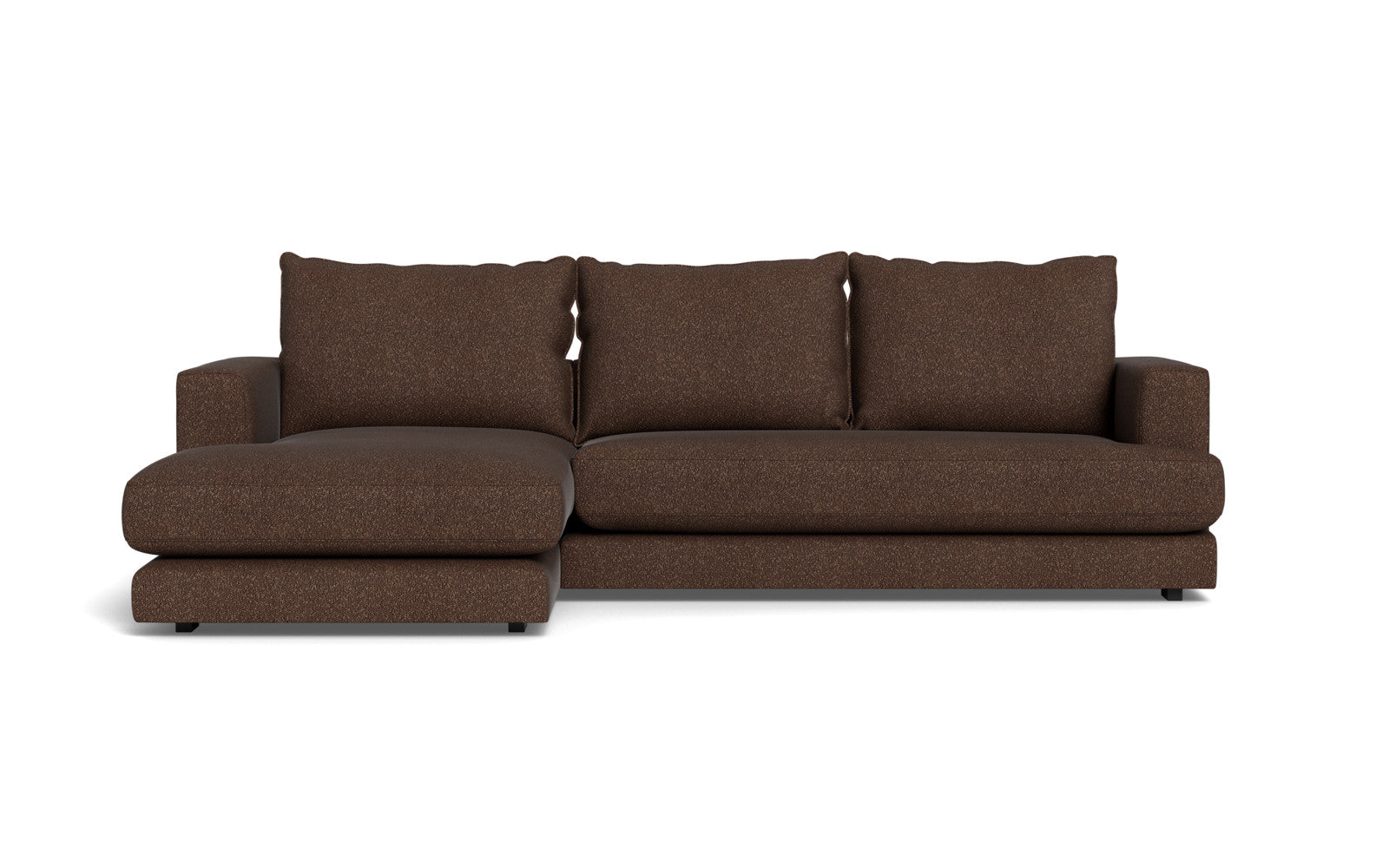 Cozy sofa med chaiselong - Baloo stof - 2080 Mørkbrun, Højrevendt