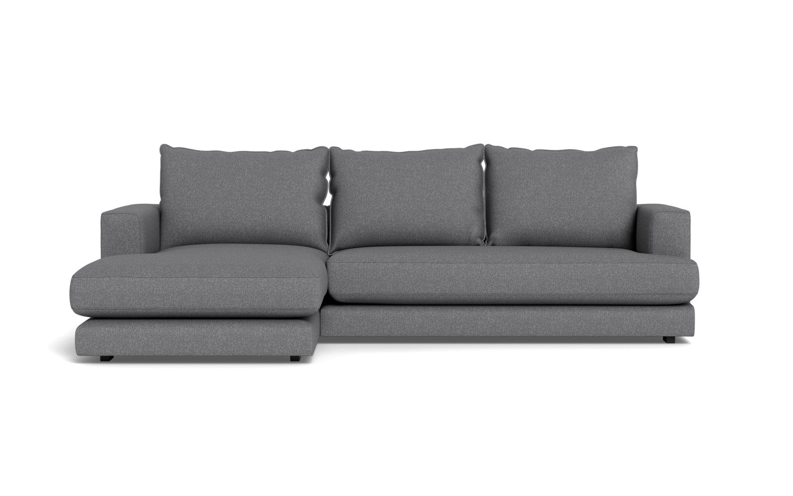 Cozy sofa med chaiselong - Bjorn stof - grå, Venstrevendt