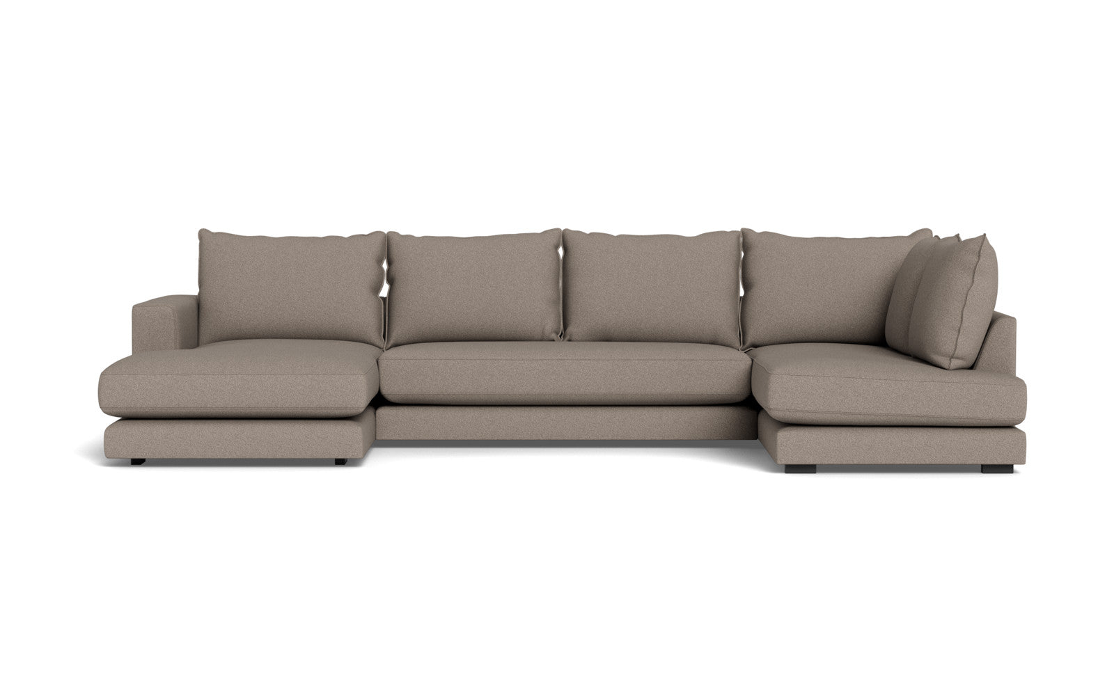 Cozy sofa med open end og chaiselong - Austin stof - 04 stone, Venstrevendt