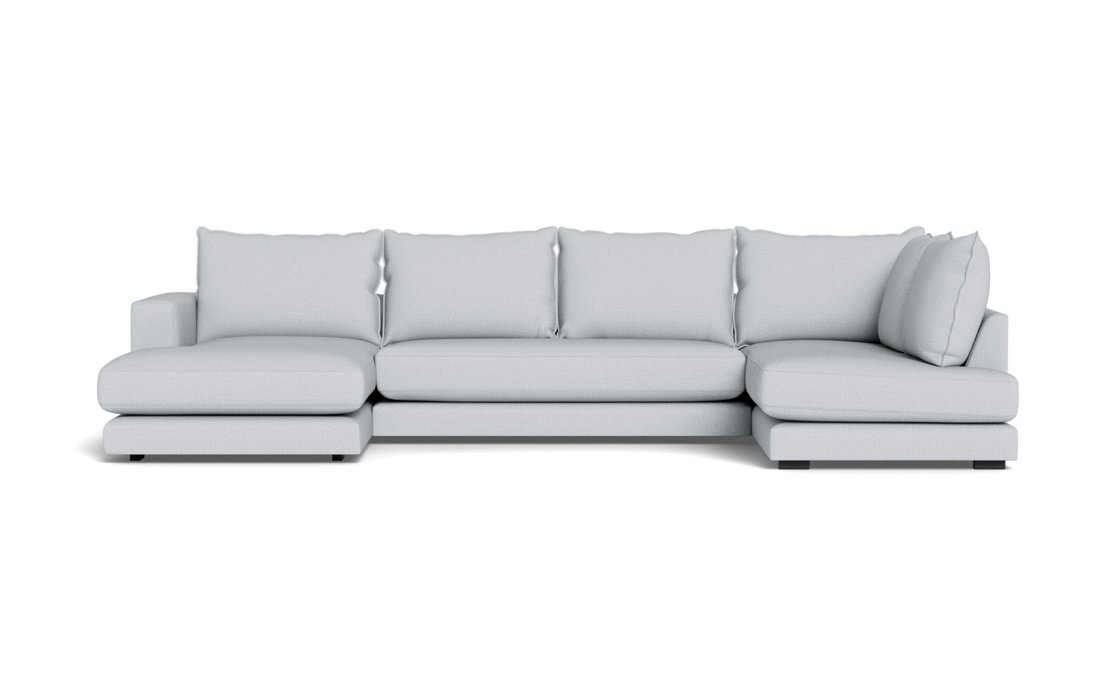 Cozy sofa med open end og chaiselong - Moly stof - 70 Grå, Venstrevendt