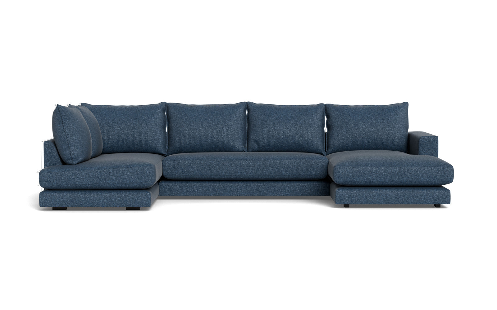Cozy sofa med open end og chaiselong - Baloo stof - 2087 Blå, Højrevendt