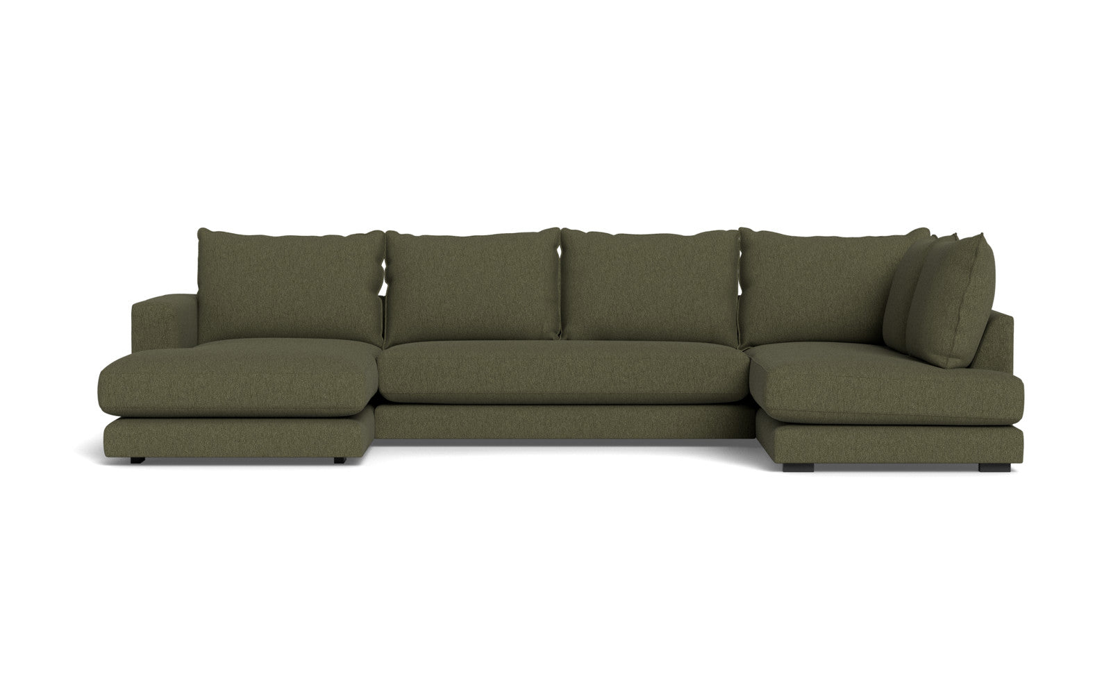 Cozy sofa med open end og chaiselong - Gear stof - 88 turtle, Venstrevendt