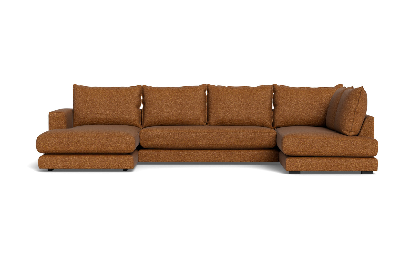 Cozy sofa med open end og chaiselong - Baloo stof - 2077 Brun, Venstrevendt