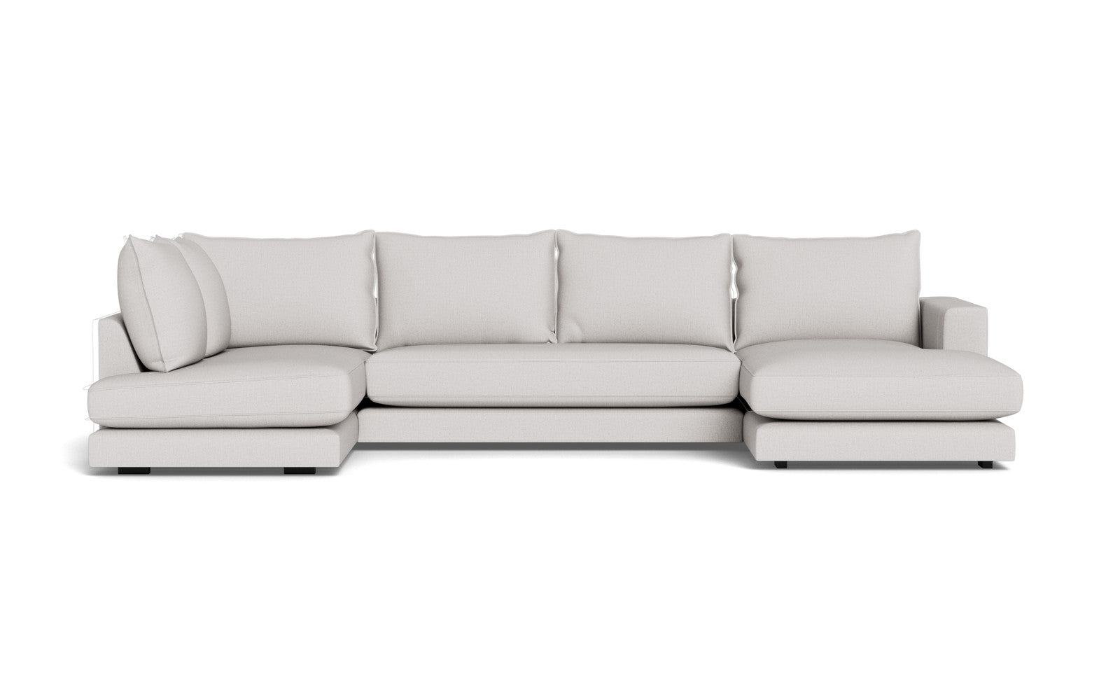 Cozy sofa med open end og chaiselong - Moly stof - 80 Grå, Højrevendt