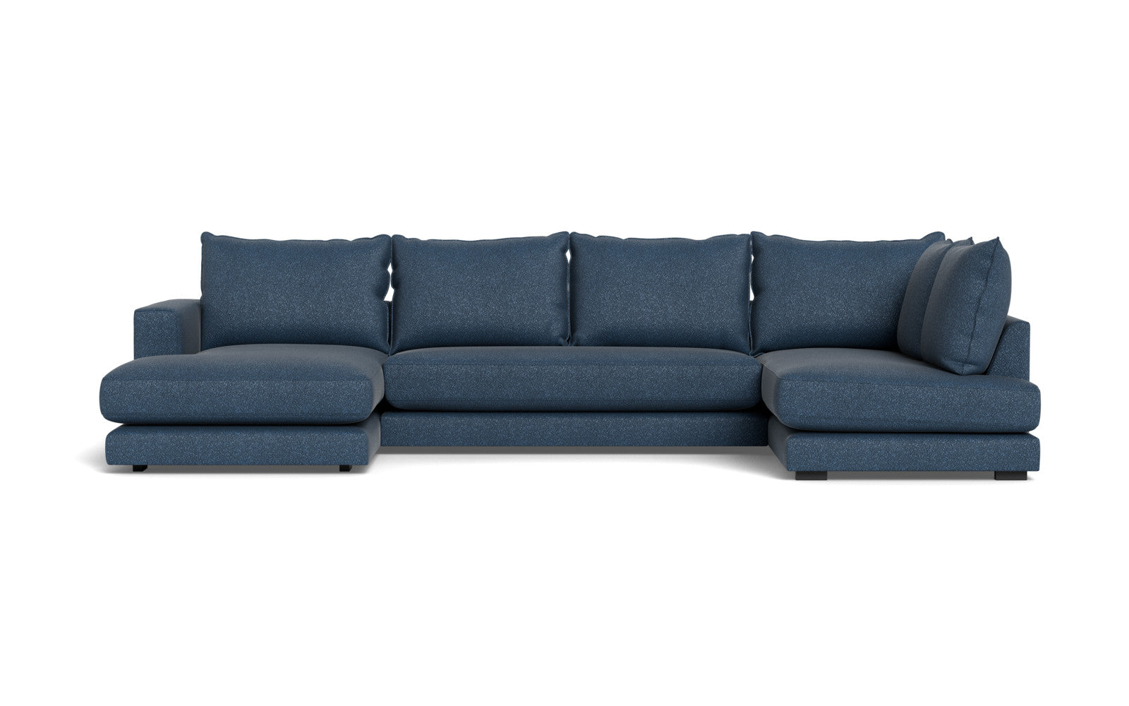 Cozy sofa med open end og chaiselong - Baloo stof - 2087 Blå, Venstrevendt