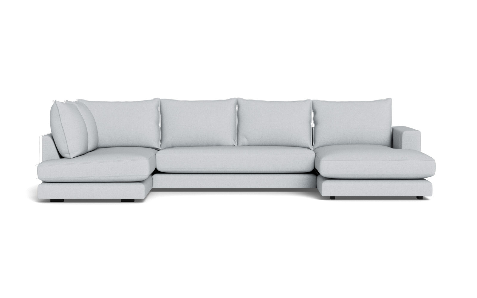 Cozy sofa med open end og chaiselong - Moly stof - 70 Grå, Højrevendt