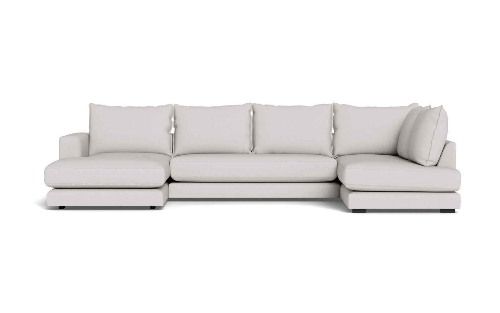 Cozy sofa med open end og chaiselong - Moly stof - 80 Grå, Venstrevendt