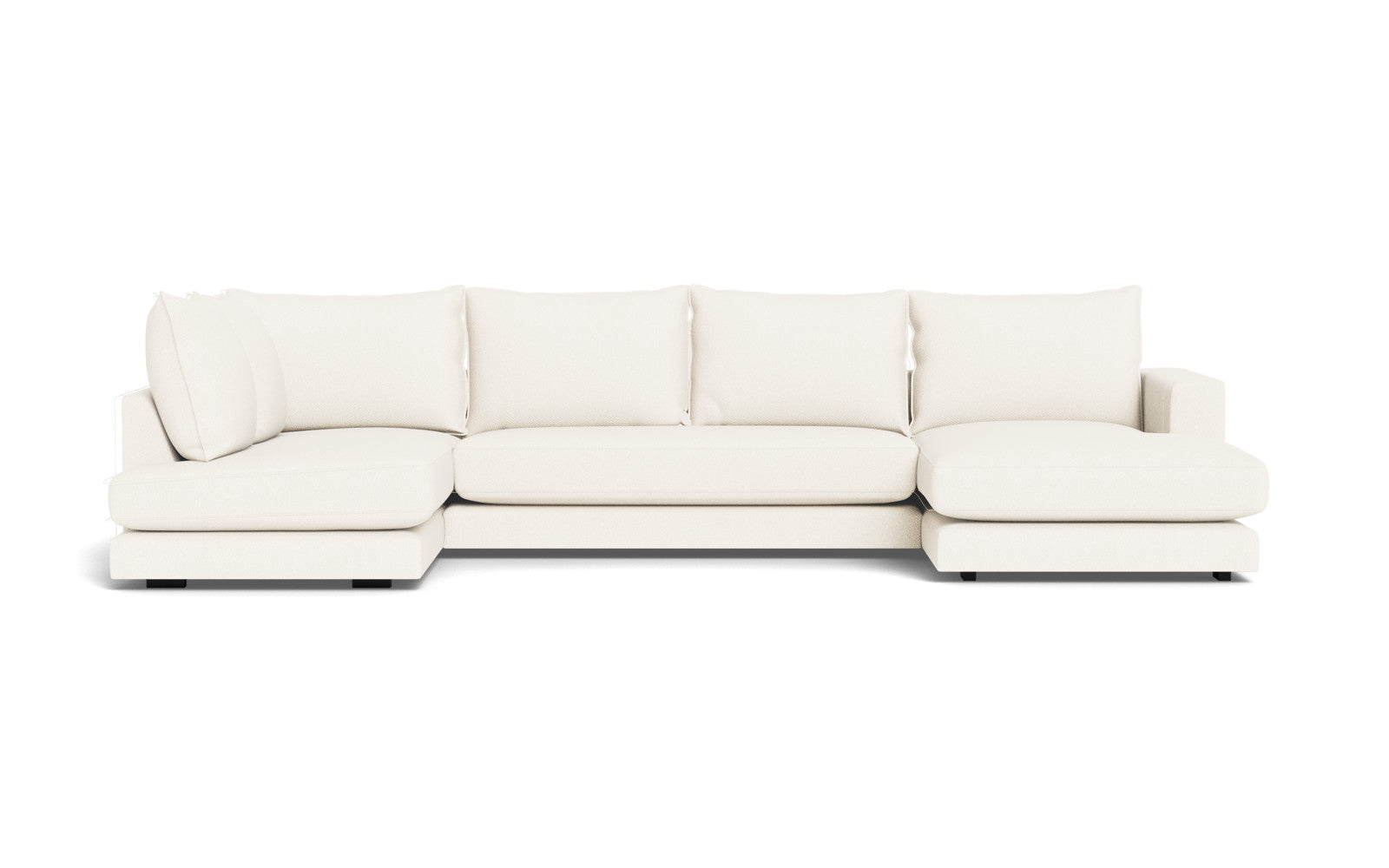Cozy sofa med open end og chaiselong - Baloo stof - 2073 Hvid, Højrevendt