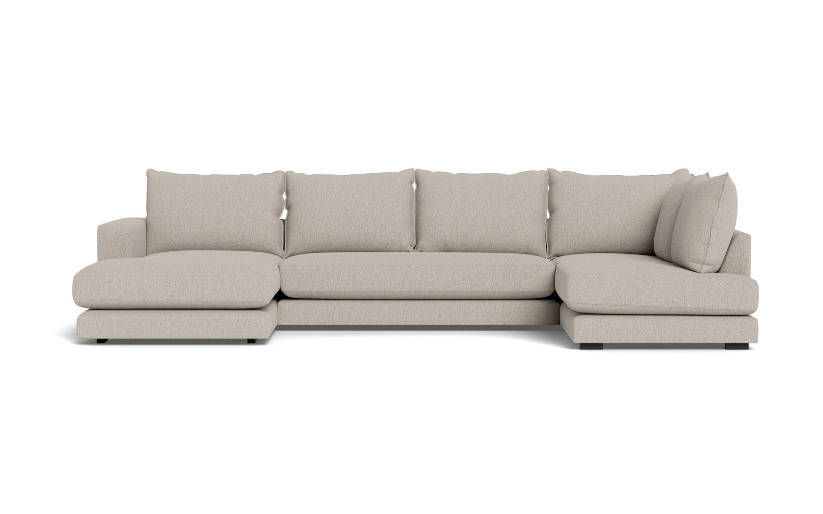 Cozy sofa med open end og chaiselong - Gear stof - 96 shell, Venstrevendt