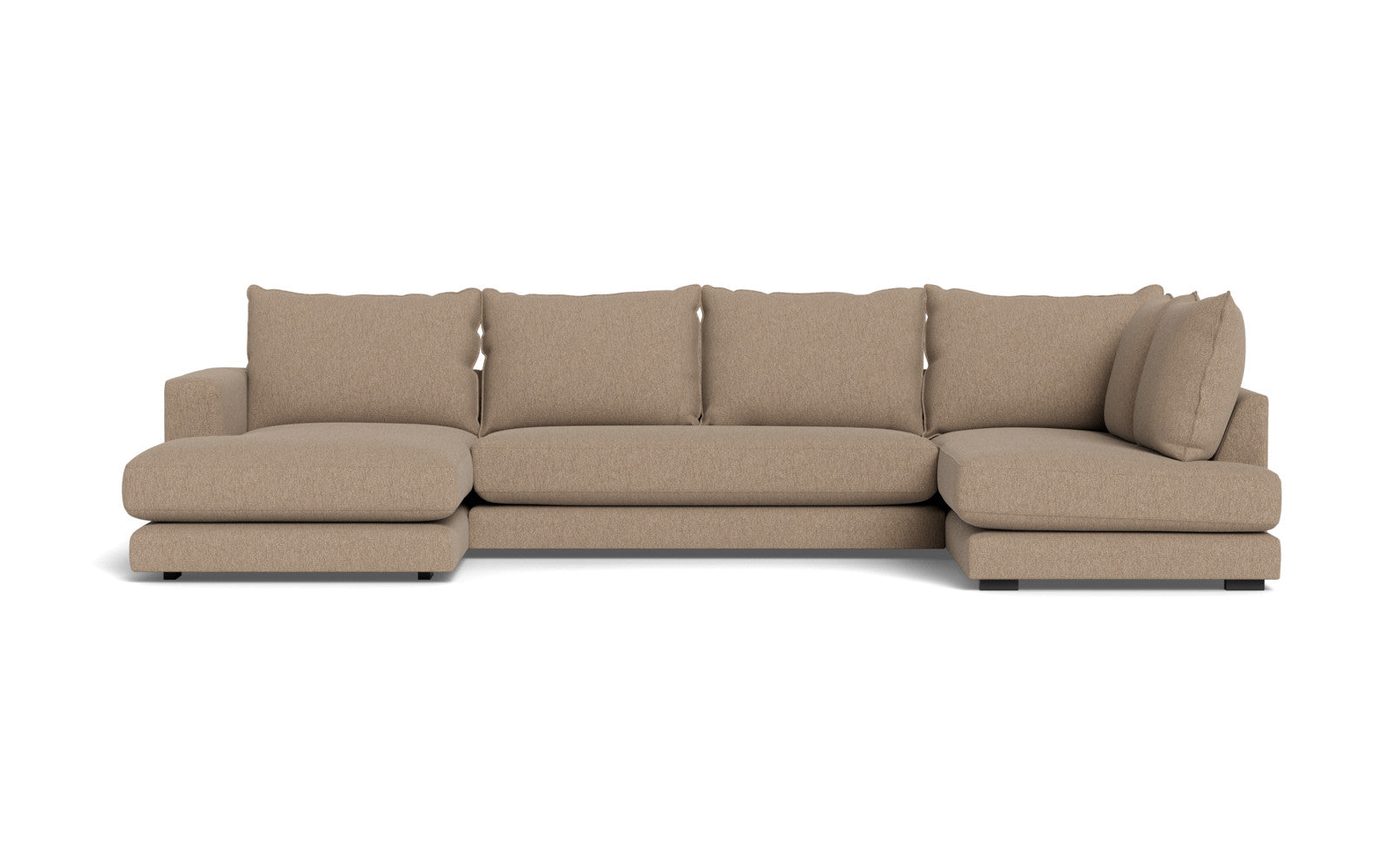 Cozy sofa med open end og chaiselong - Gear stof - 05 beige, Venstrevendt