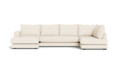 Cozy sofa med open end og chaiselong - Positano stof - 02 råhvid, Venstrevendt