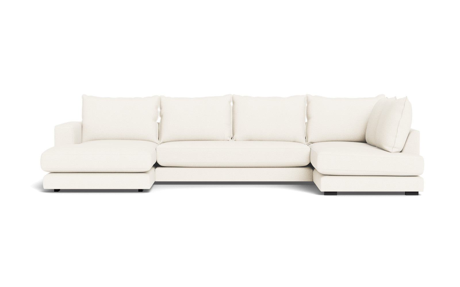 Cozy sofa med open end og chaiselong - Baloo stof - 2073 Hvid, Venstrevendt
