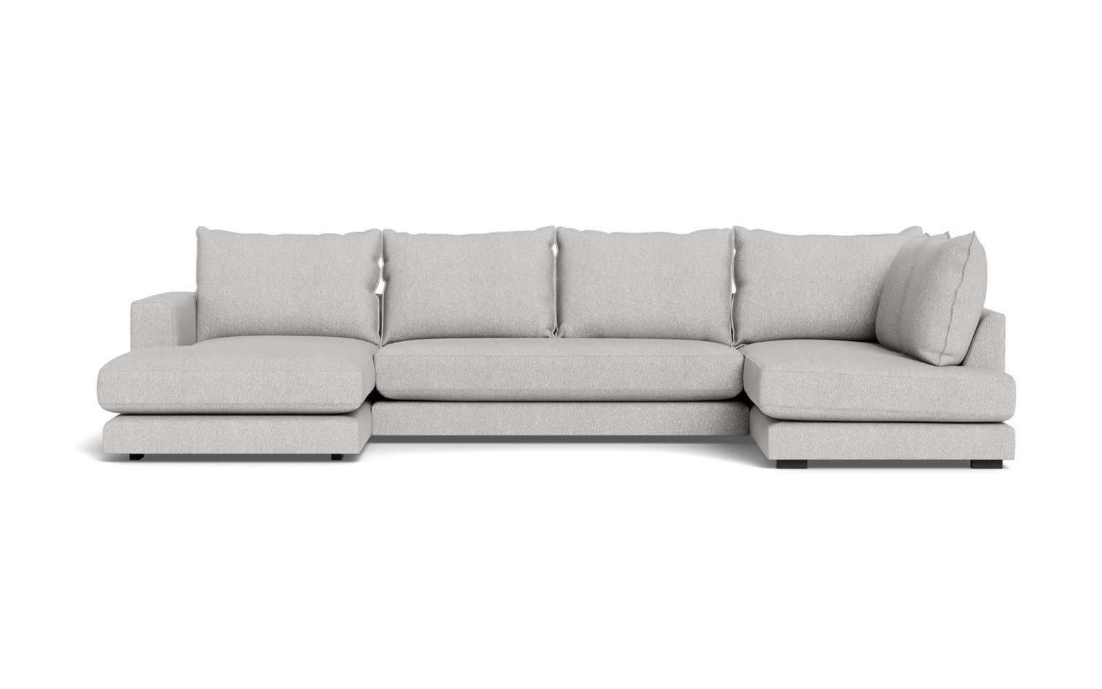 Cozy sofa med open end og chaiselong - Baloo stof - 2085 Grå, Venstrevendt