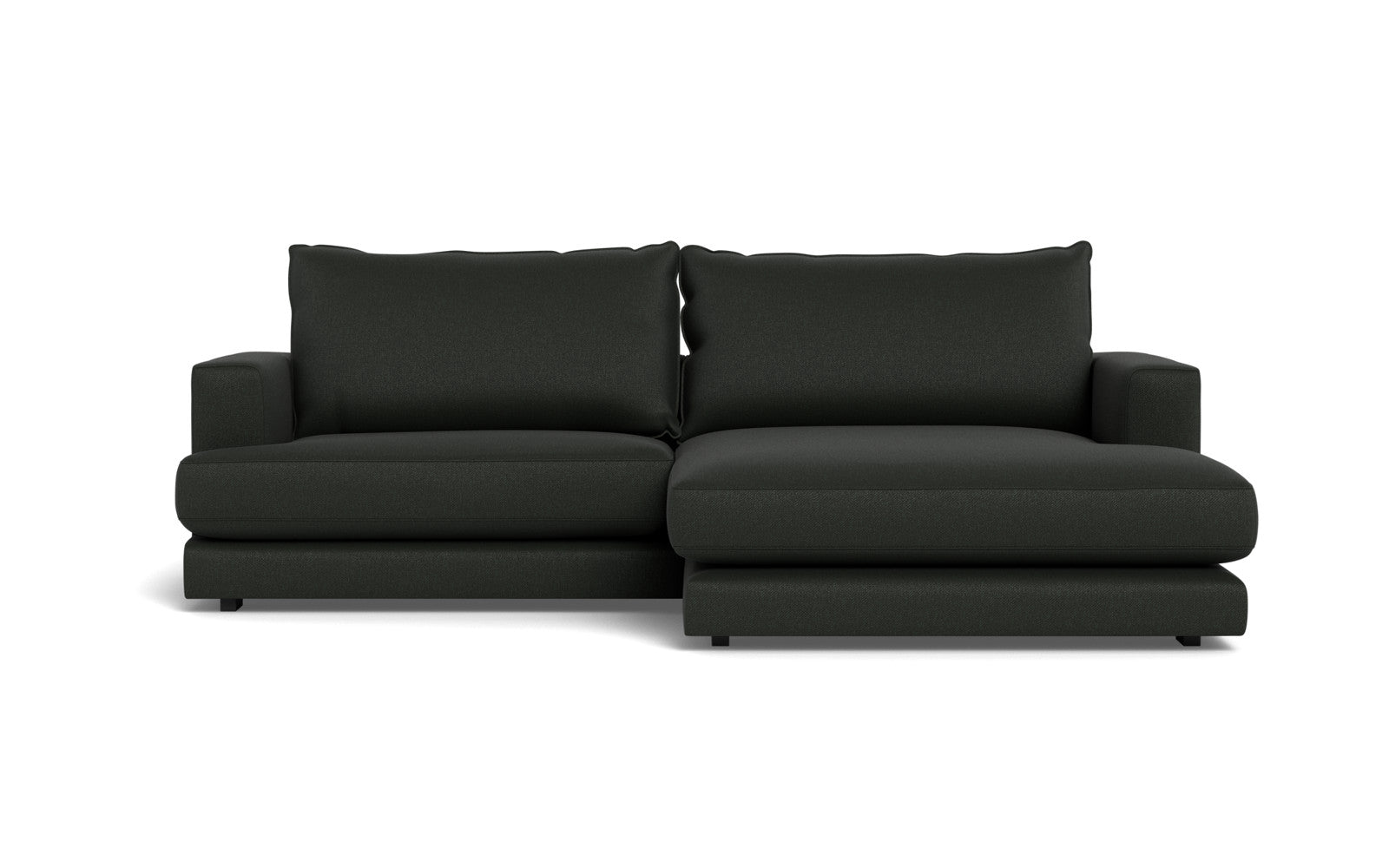 Cozy sofa med XL chaiselong - Bjorn stof - mørkegrå, Højrevendt