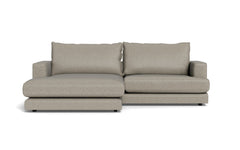Cozy sofa med XL chaiselong - Positano stof - 87 grå, Venstrevendt