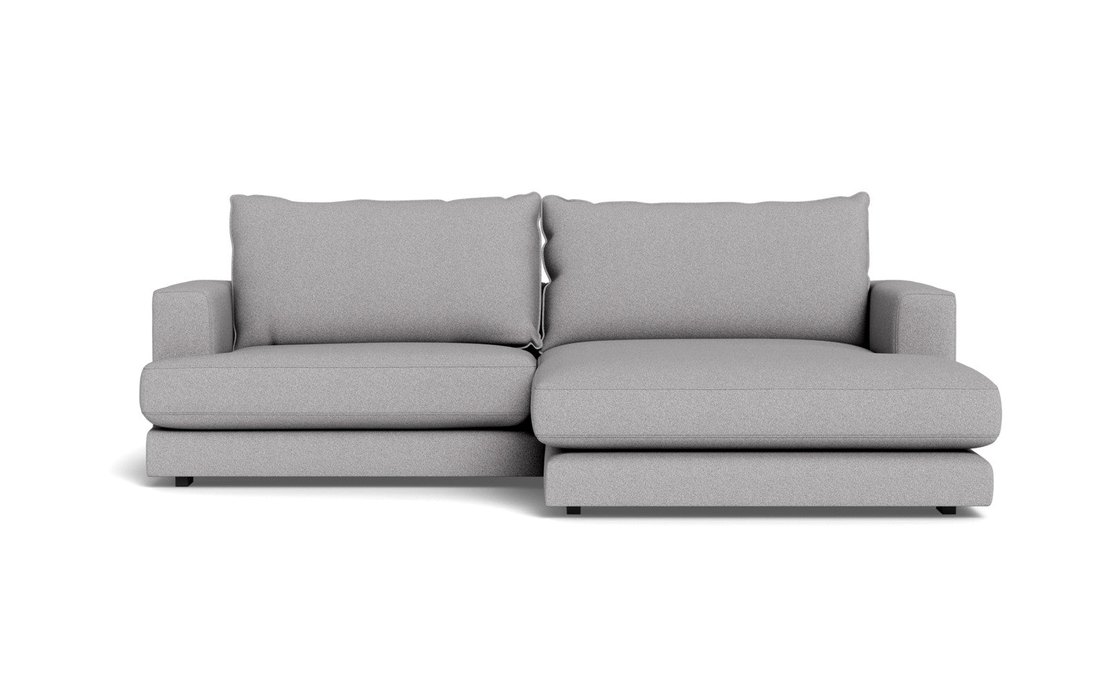 Cozy sofa med XL chaiselong - Austin stof - 18 grå, Højrevendt