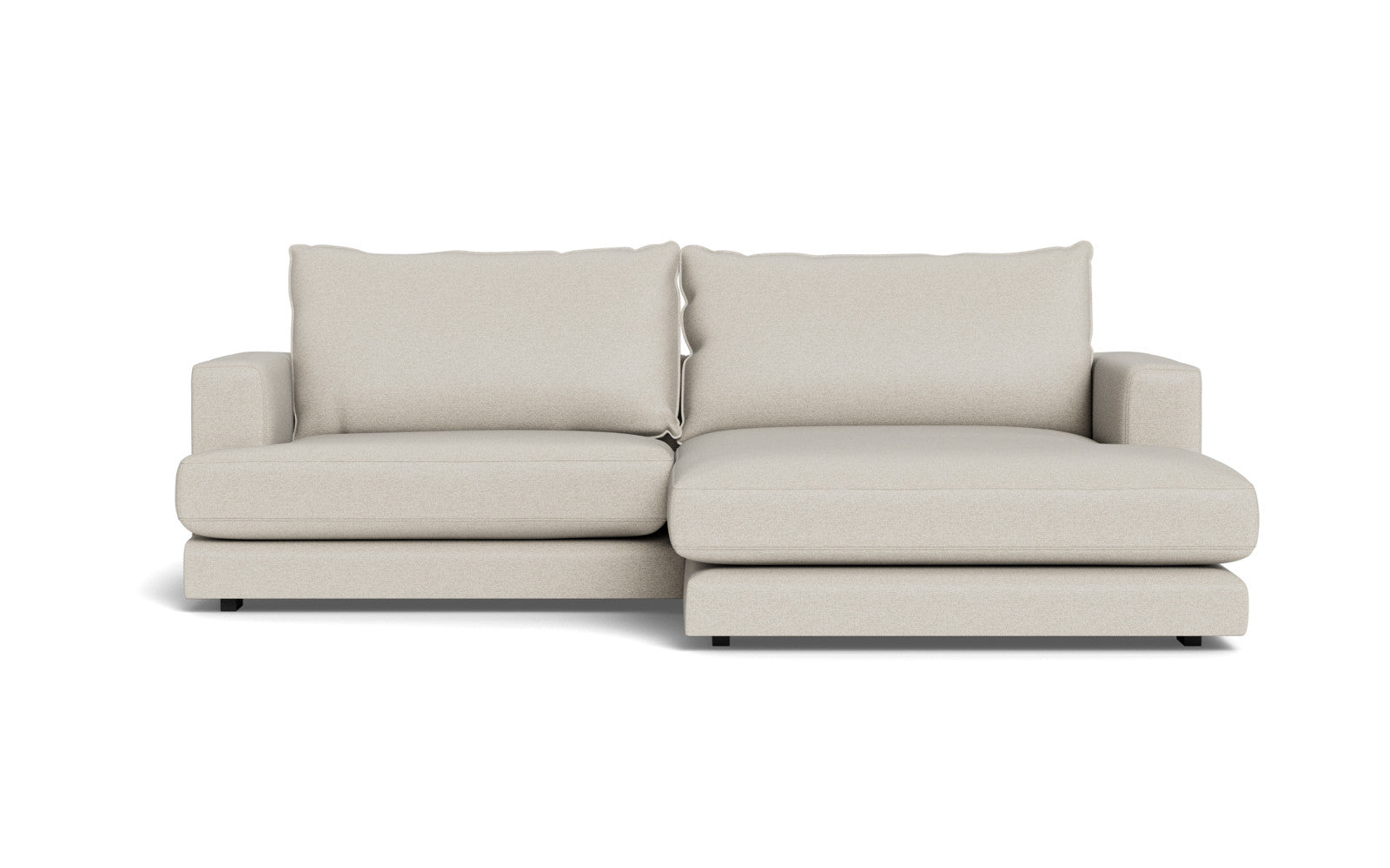 Cozy sofa med XL chaiselong - Positano stof - 83 grå, Højrevendt