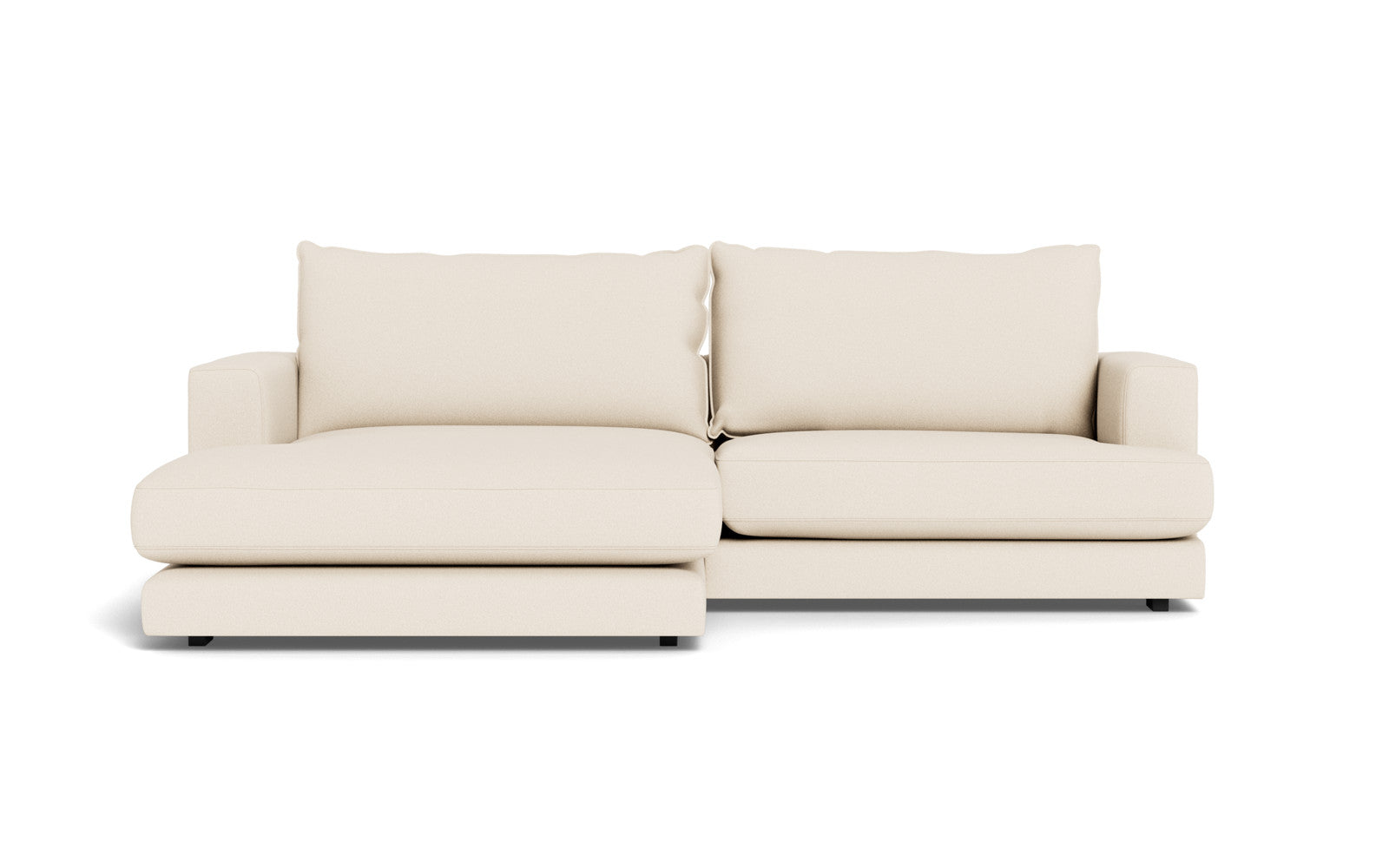 Cozy sofa med XL chaiselong - Austin stof - 01 hvid, Venstrevendt