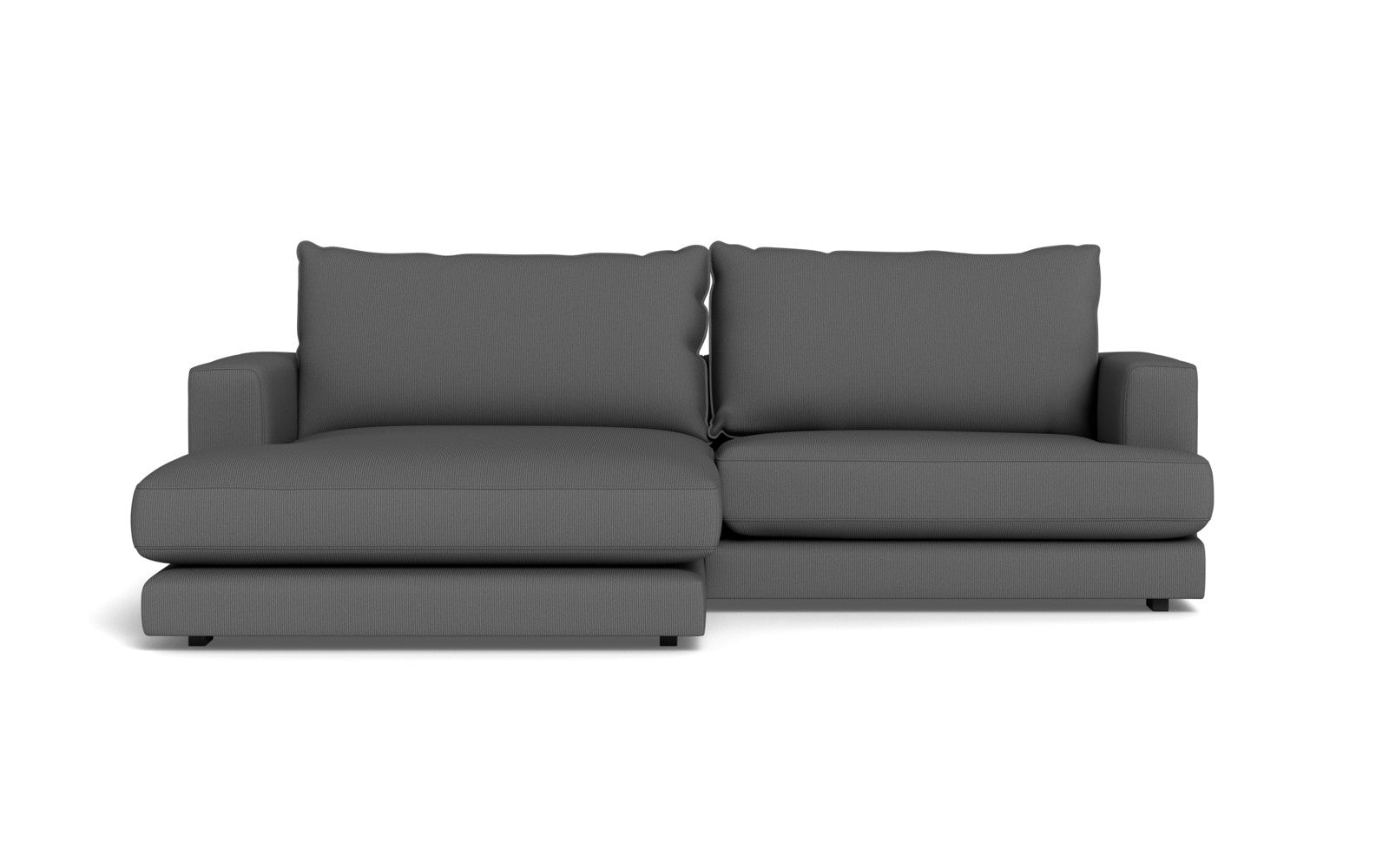 Cozy sofa med XL chaiselong - Fjord stof - Grå, Venstrevendt