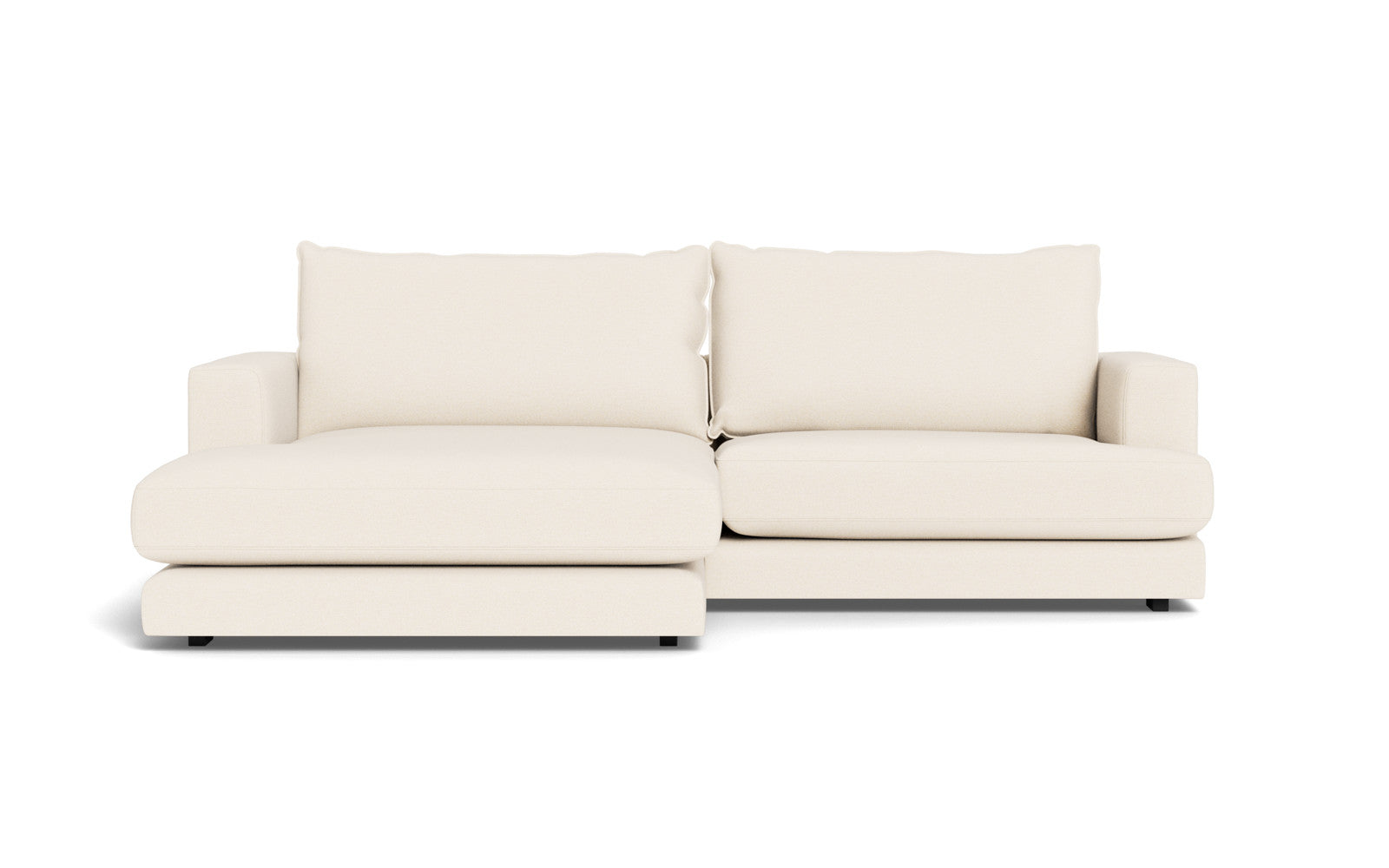 Cozy sofa med XL chaiselong - Positano stof - 02 råhvid, Venstrevendt