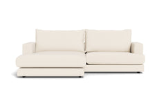 Cozy sofa med XL chaiselong - Positano stof - 02 råhvid, Venstrevendt