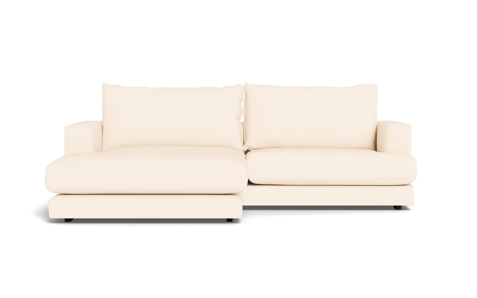 Cozy sofa med XL chaiselong - Fjord stof - Sand, Venstrevendt