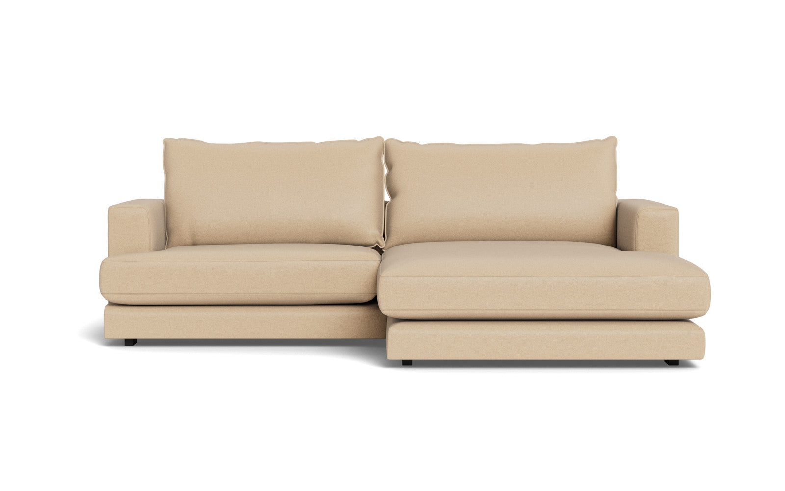 Cozy sofa med XL chaiselong - Positano stof - 08 sand, Højrevendt