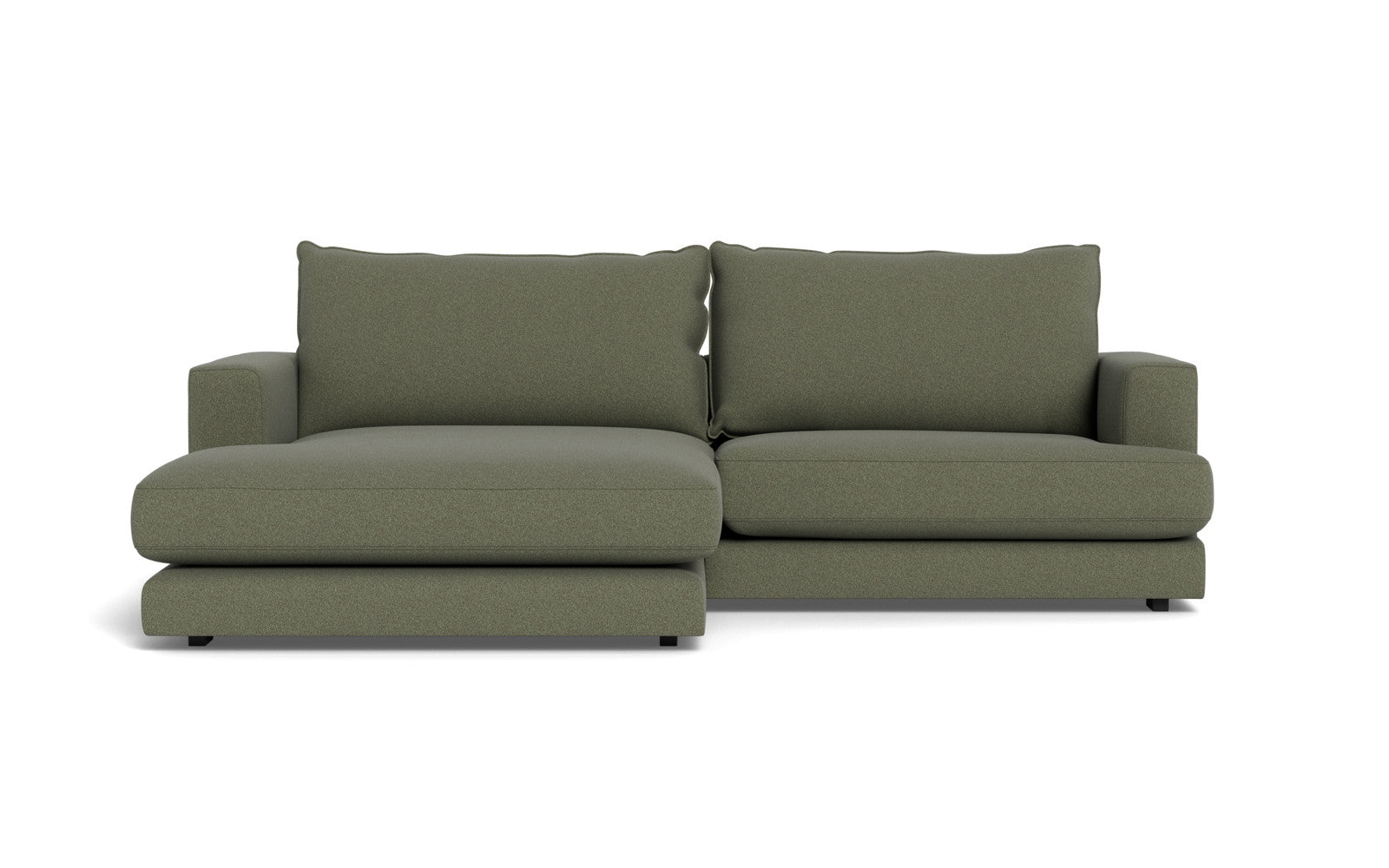 Cozy sofa med XL chaiselong - Austin stof - 13 grøn, Venstrevendt