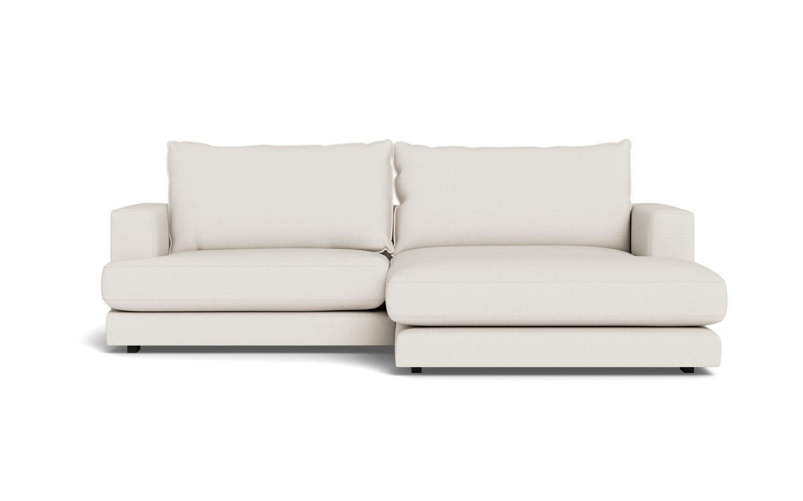 Cozy sofa med XL chaiselong - Moly stof - Hvid, Højrevendt