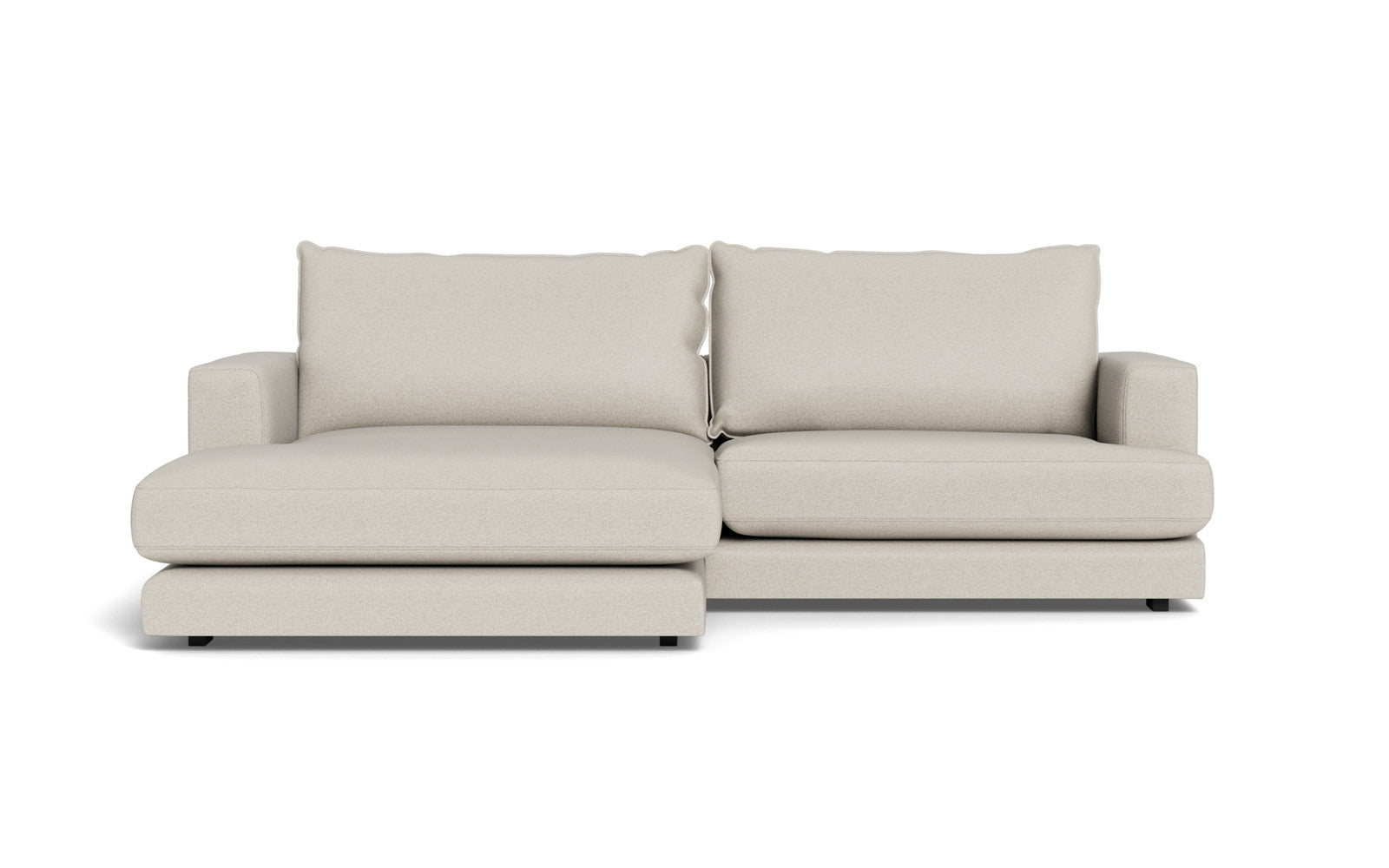 Cozy sofa med XL chaiselong - Positano stof - 83 grå, Venstrevendt