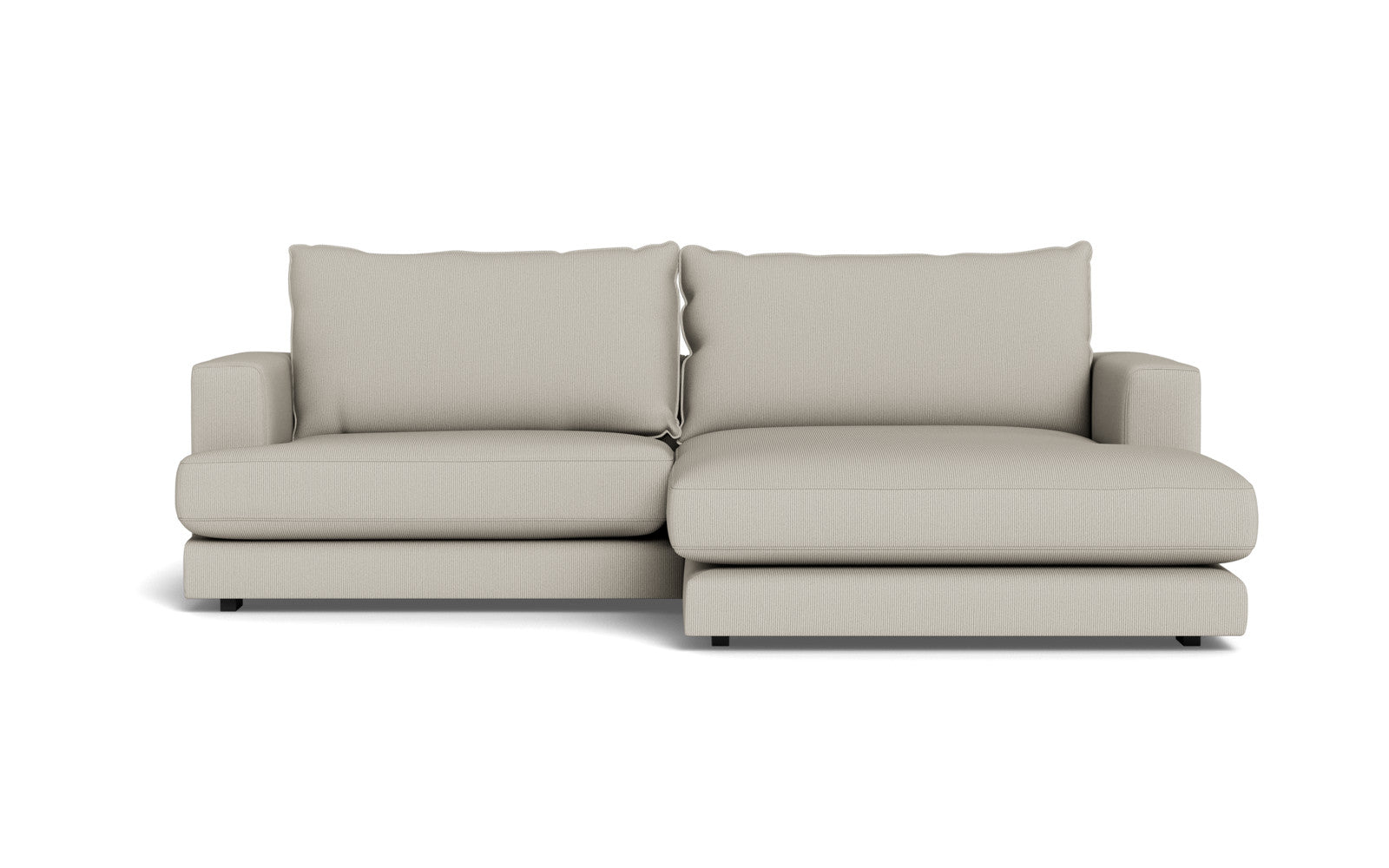 Cozy sofa med XL chaiselong - Fjord stof - natur, Højrevendt