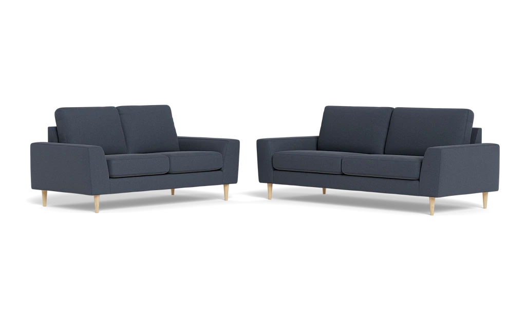 Symfoni 2018 3+2 pers. sofa - Bloq stof - Dark Blue