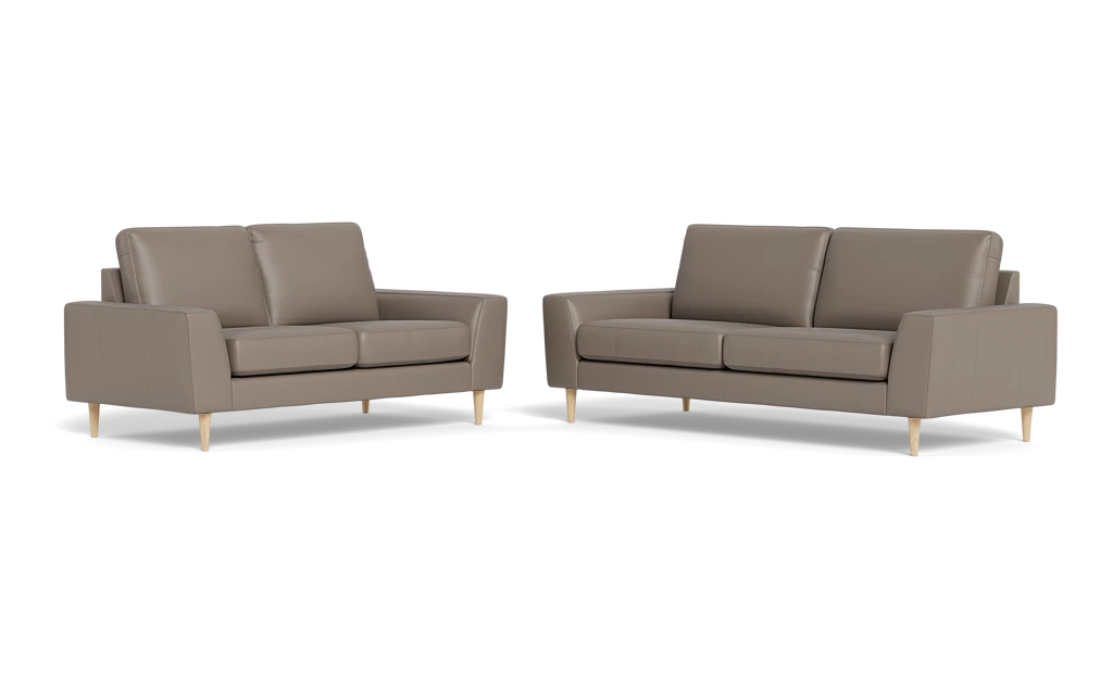 Symfoni 2018 3+2 pers. sofa - Anilux læder - Grey
