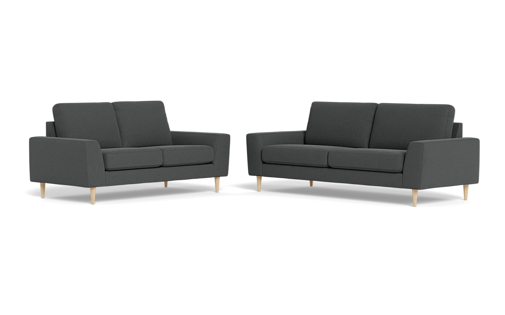 Symfoni 2018 3+2 pers. sofa - Bloq stof - Grey